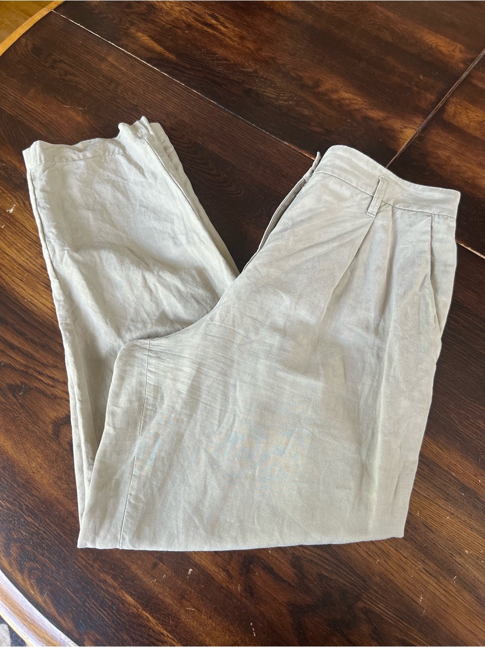 Dorothee Schumacher Pants Women’s 2 Gray Tan Tapered Leg Pockets Office Basics**